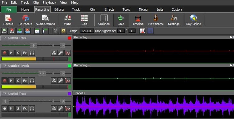 MixPad 快速简便的录制
